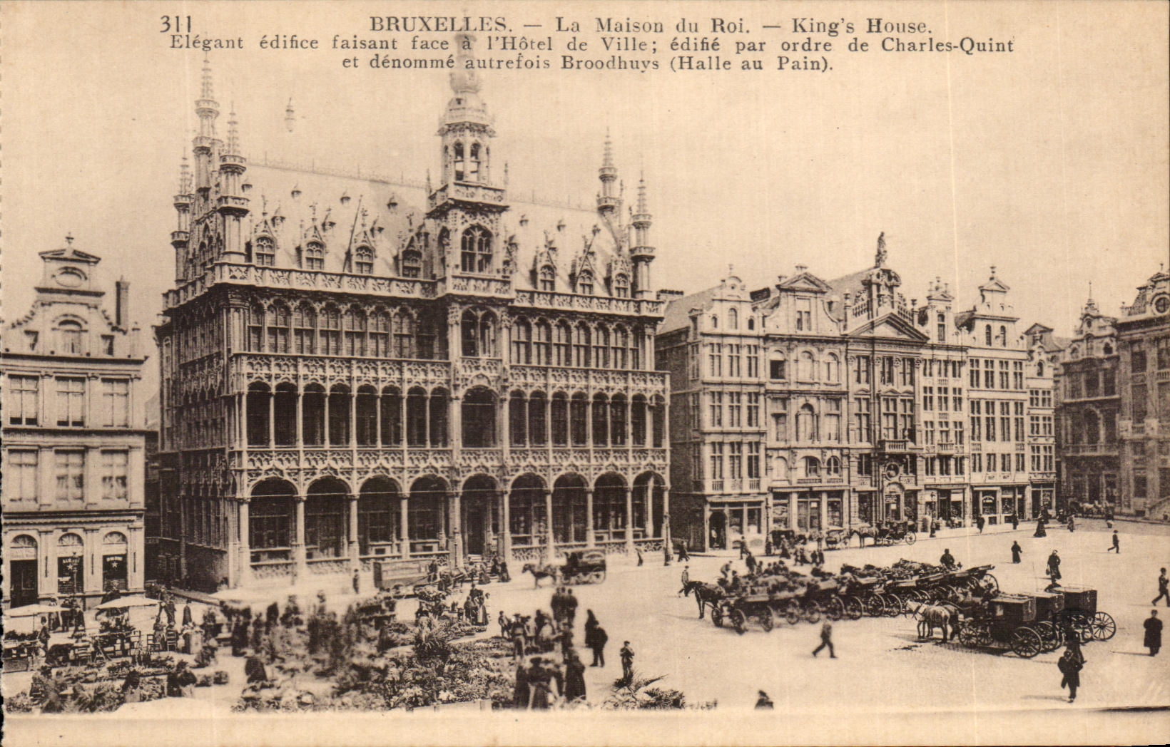 CPA Bruselas la casa de rey Marche