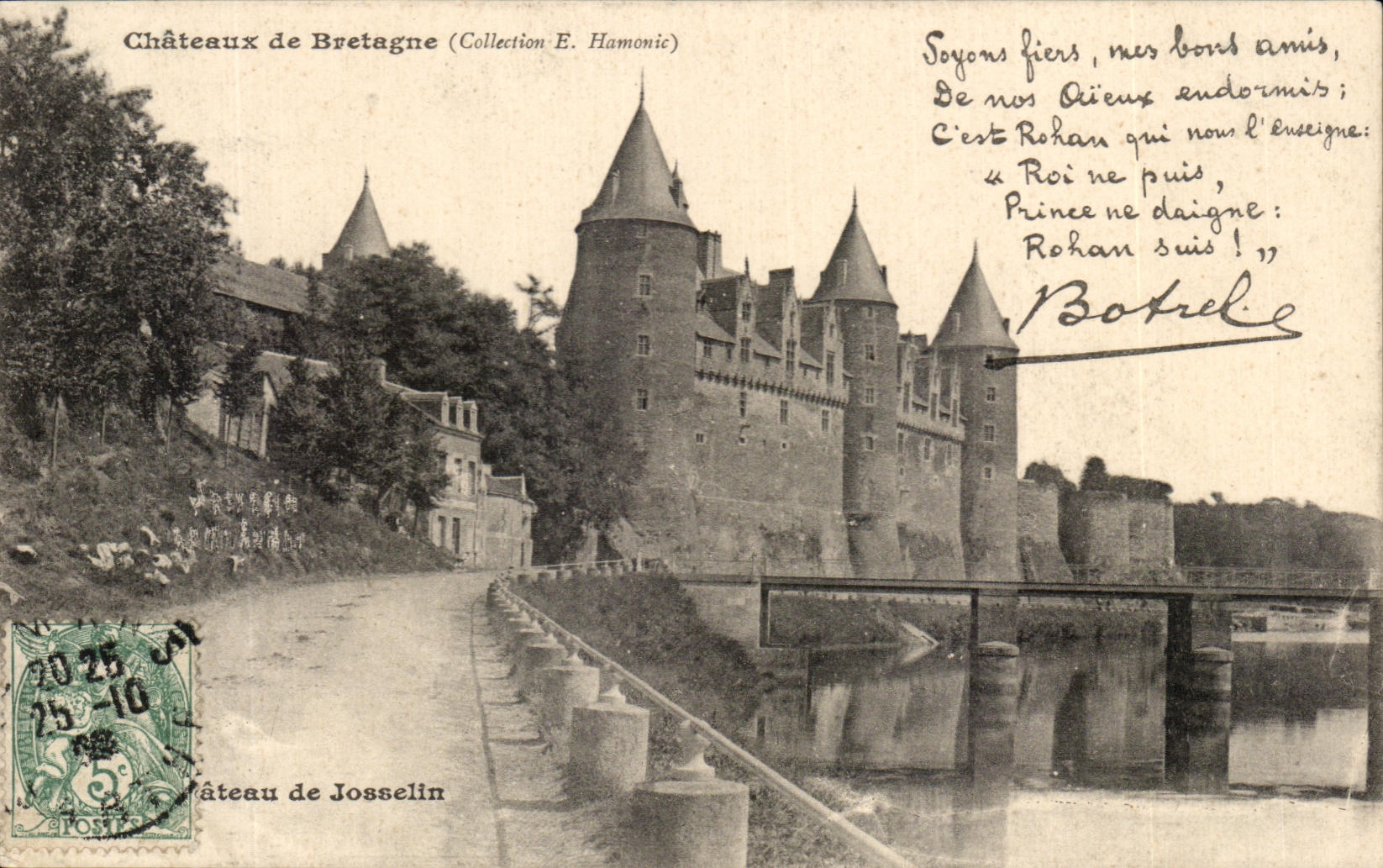 Castillo de CPA del castillo de Bretana de Josselin Botrel