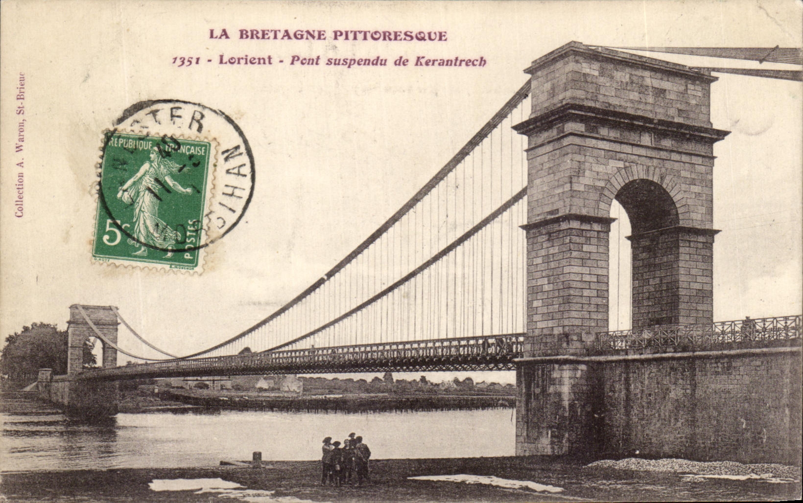 CPA La Bretagne Pittoresque Lorient Pont suspendu de Kerantrech
