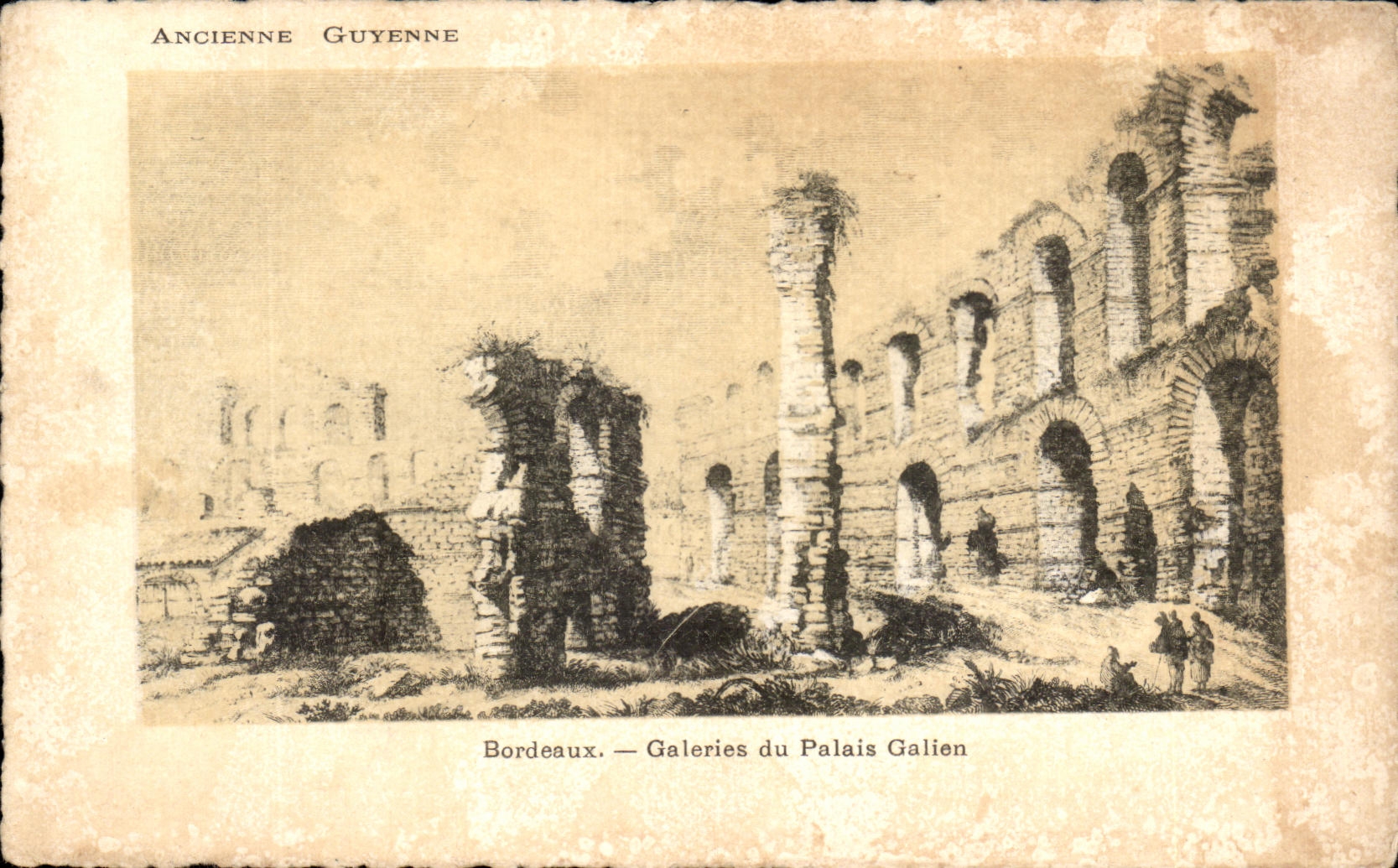 CPA Bordeaux Galleries of the Galien Palate