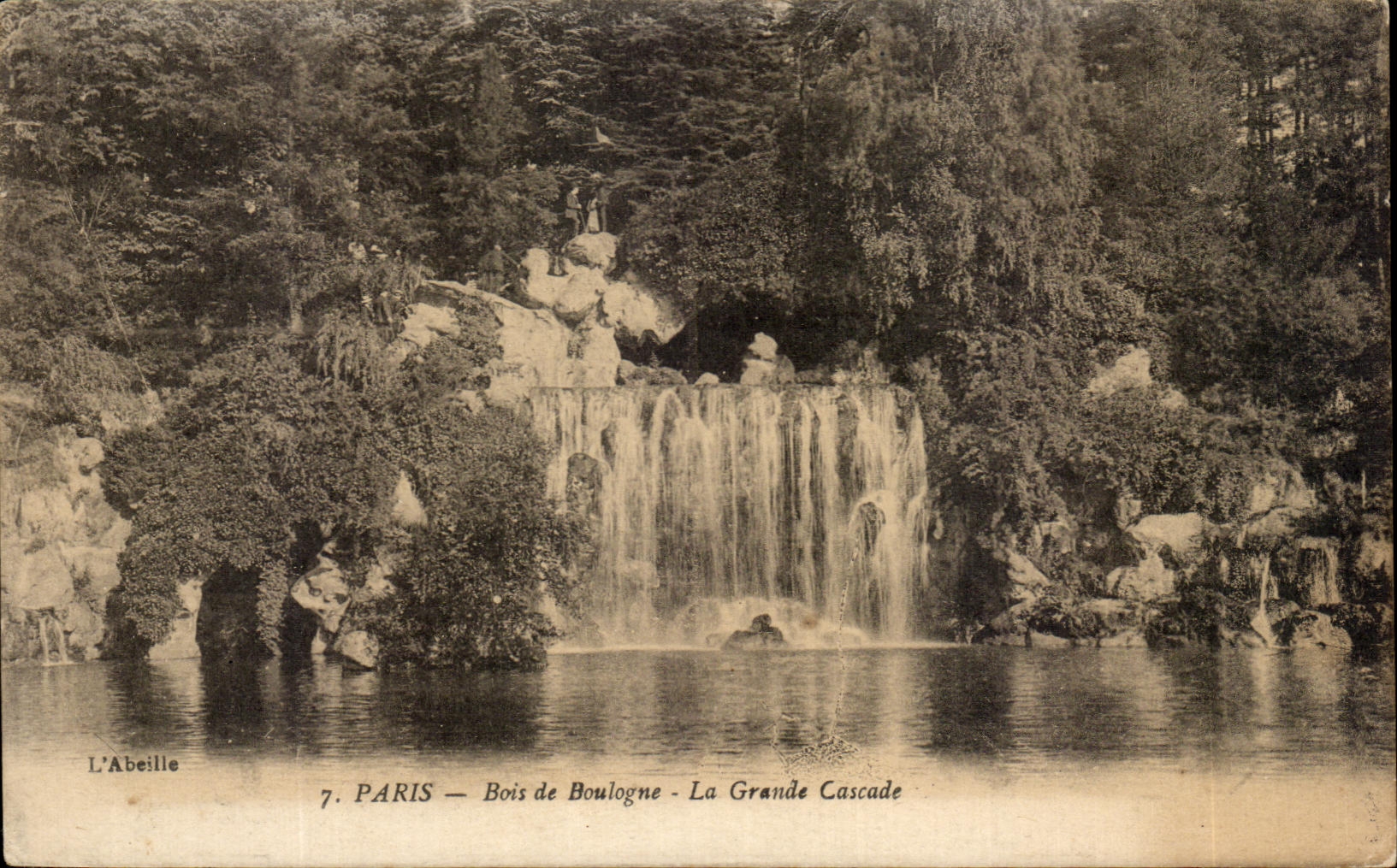 CPA Paris Bois de Boulogne the Large Cascade
