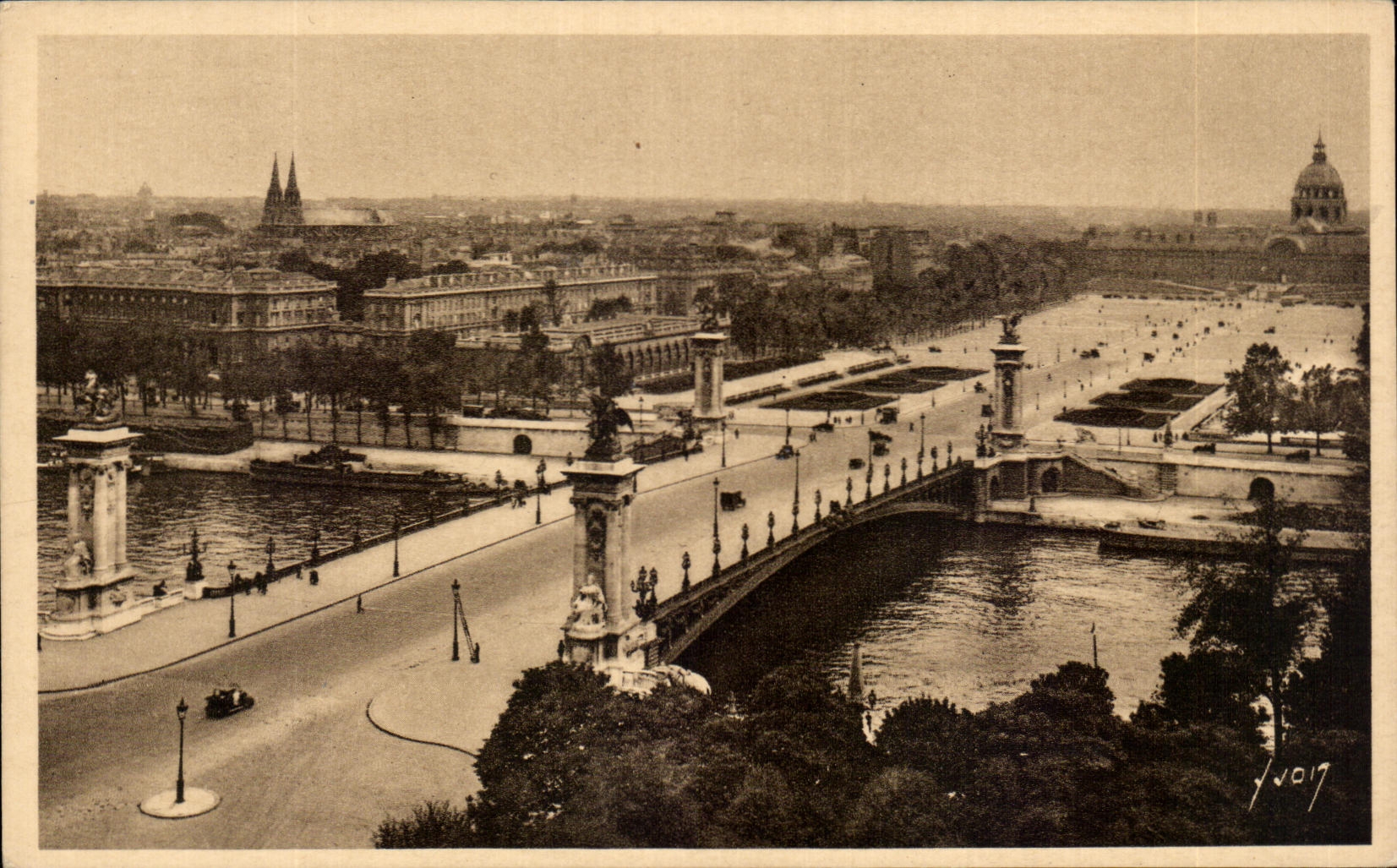 CPA Paris En Flanant Le pont Alexandre III l'Esplanade des Invalides