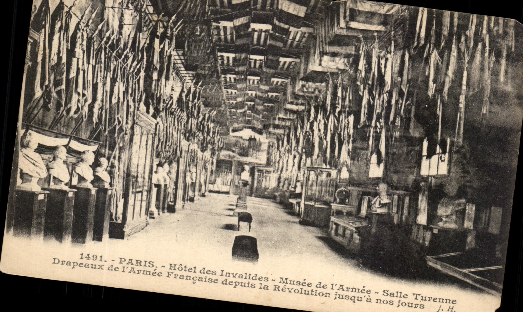 CPA Paris Hotel Of Invalides the Museum Of the Army Room Turenne Flags Of the French Army since the revolution