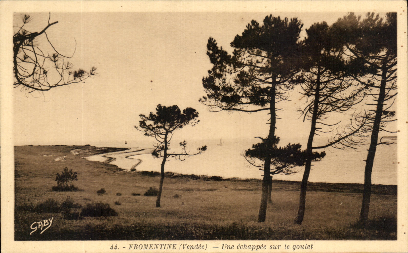 CPA Fromentine un escape en la parte estrecha