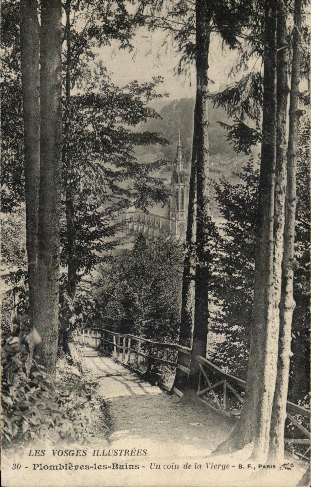 CPA Les Vosges Illustrees Plombieres Les Bains Un Coin De La Vierge