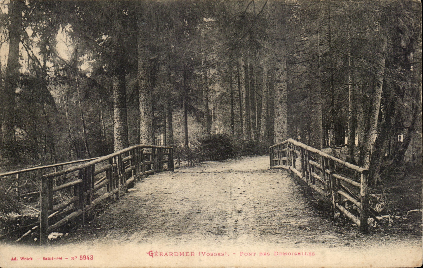 CPA Gerardmer Bridge of the young ladies