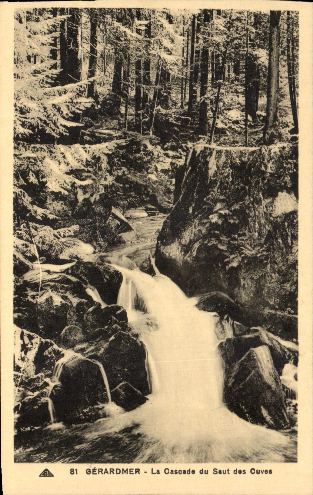 CPA Gerardmer the Cascade Of the Jump Of the Tanks
