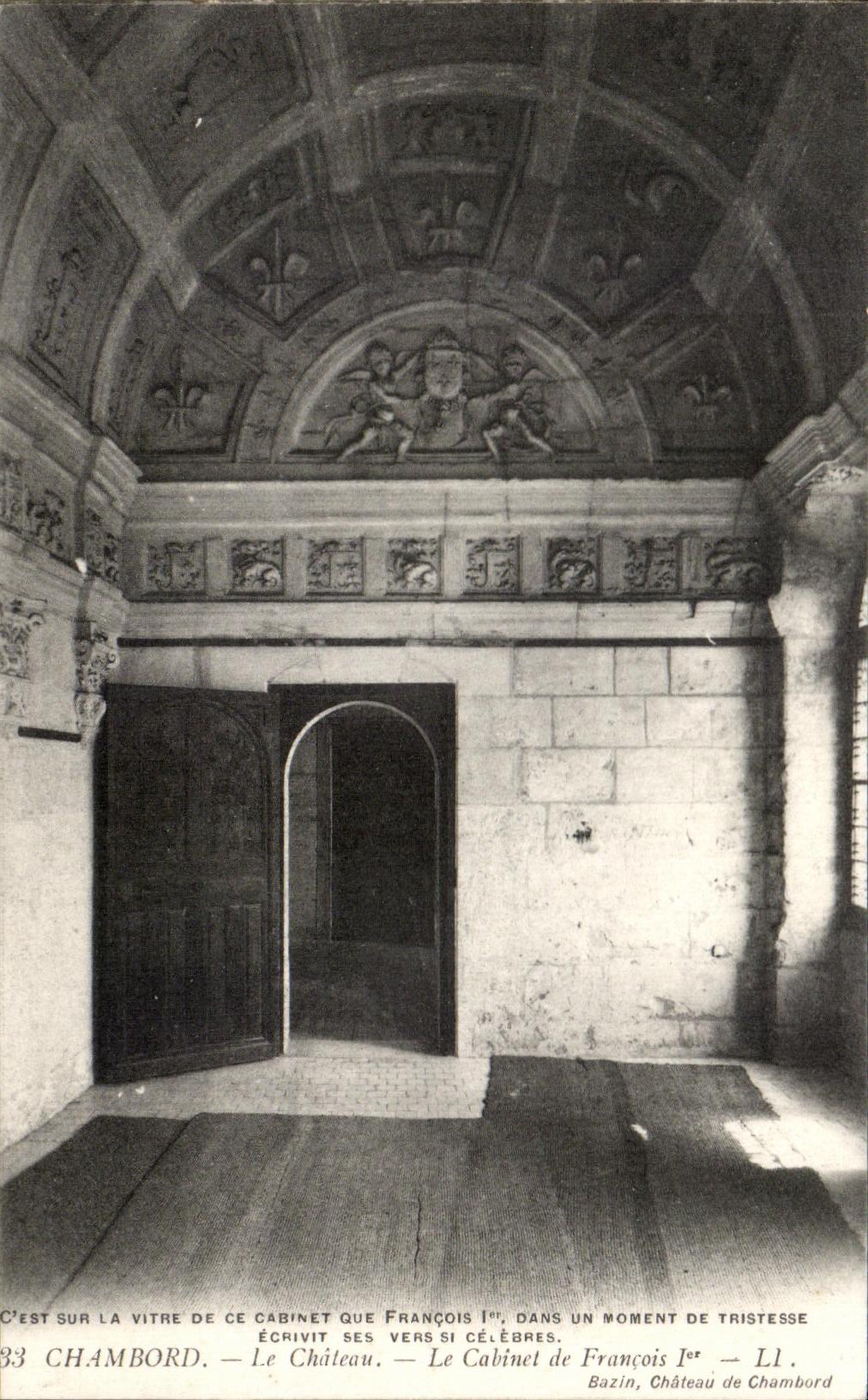 CPA Chambord Le Chateau Le Cabinet de Francois 1er