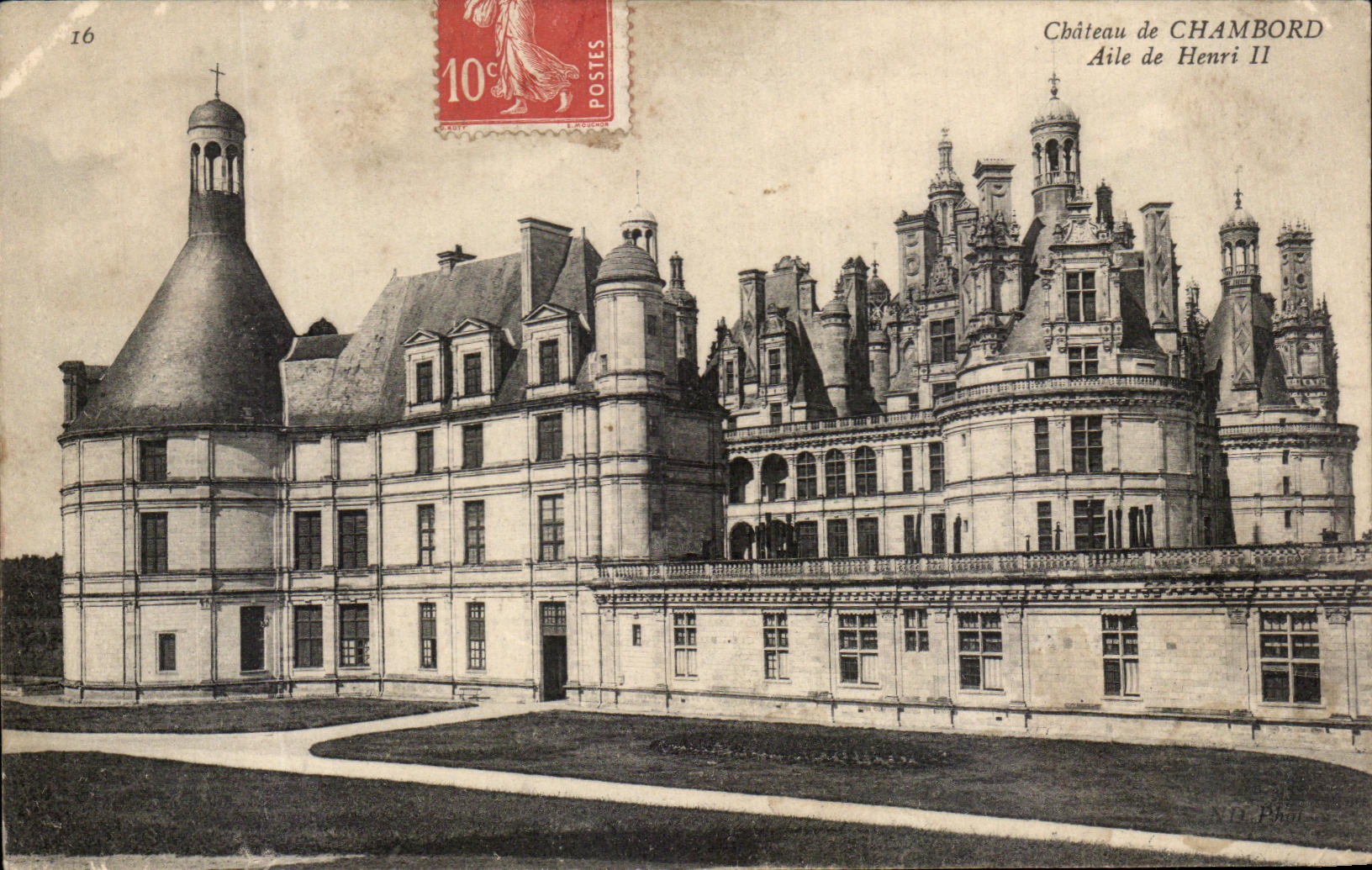 CPA Chambord Le Chateau Aile de Henri II