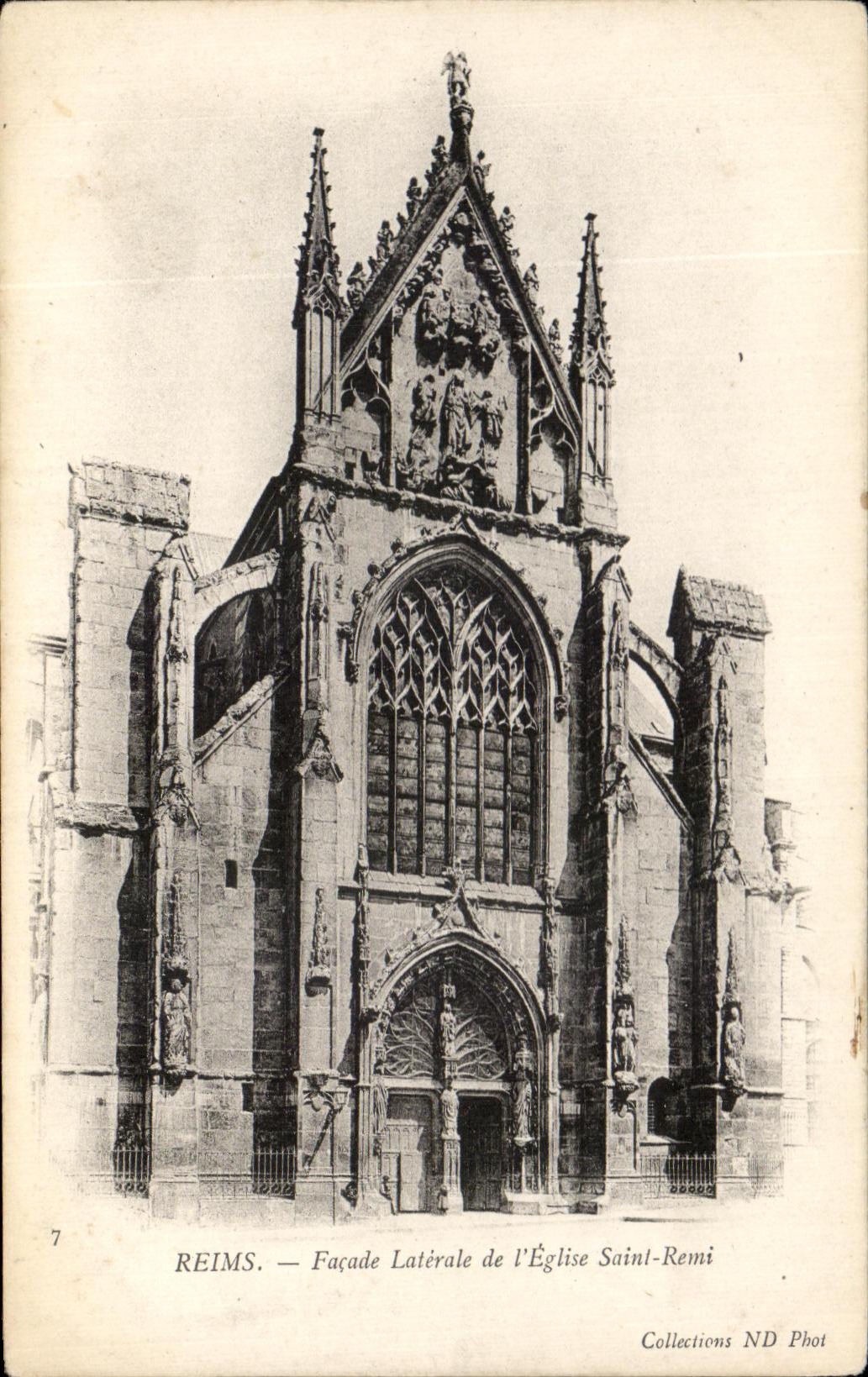 CPA Rheims Side wall of I' Eglise Saint Remi