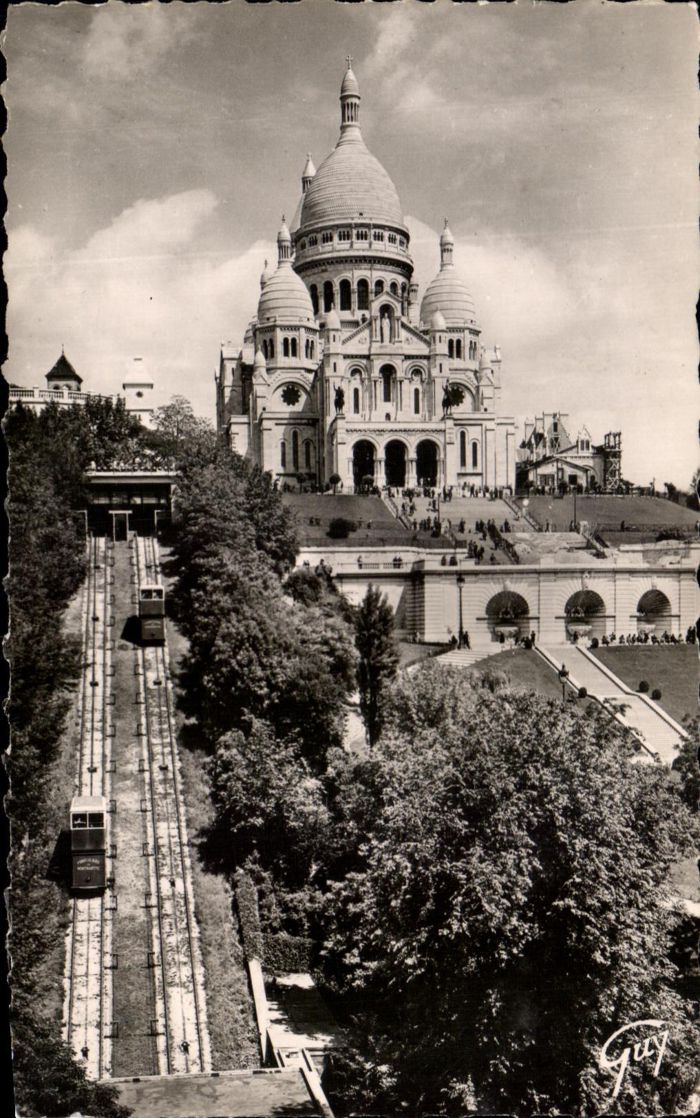 CPSM Paris And Its Wonders Basilica of the Sacring Montmartre Heart
