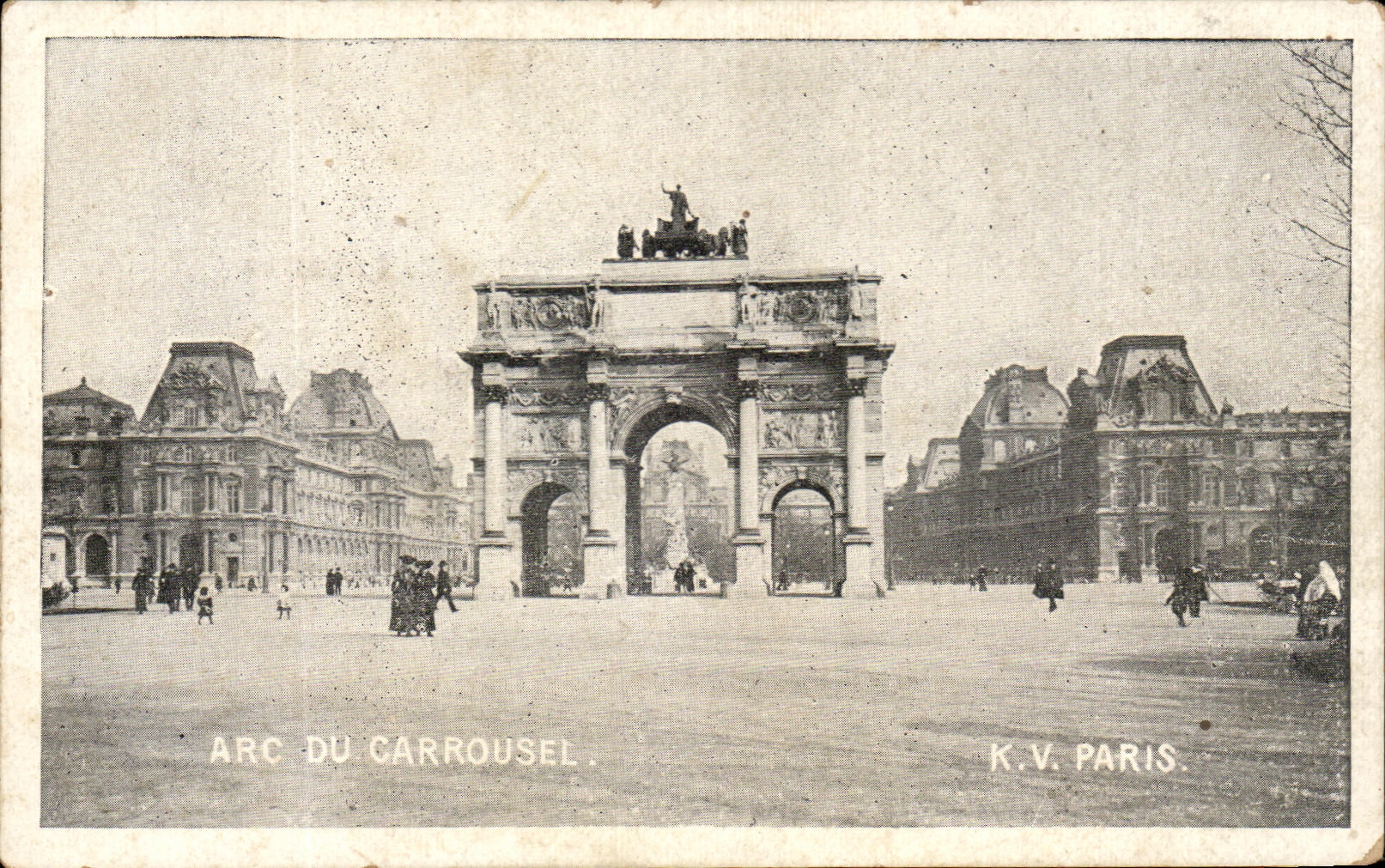 CPA Arc Of the Paris Carousel