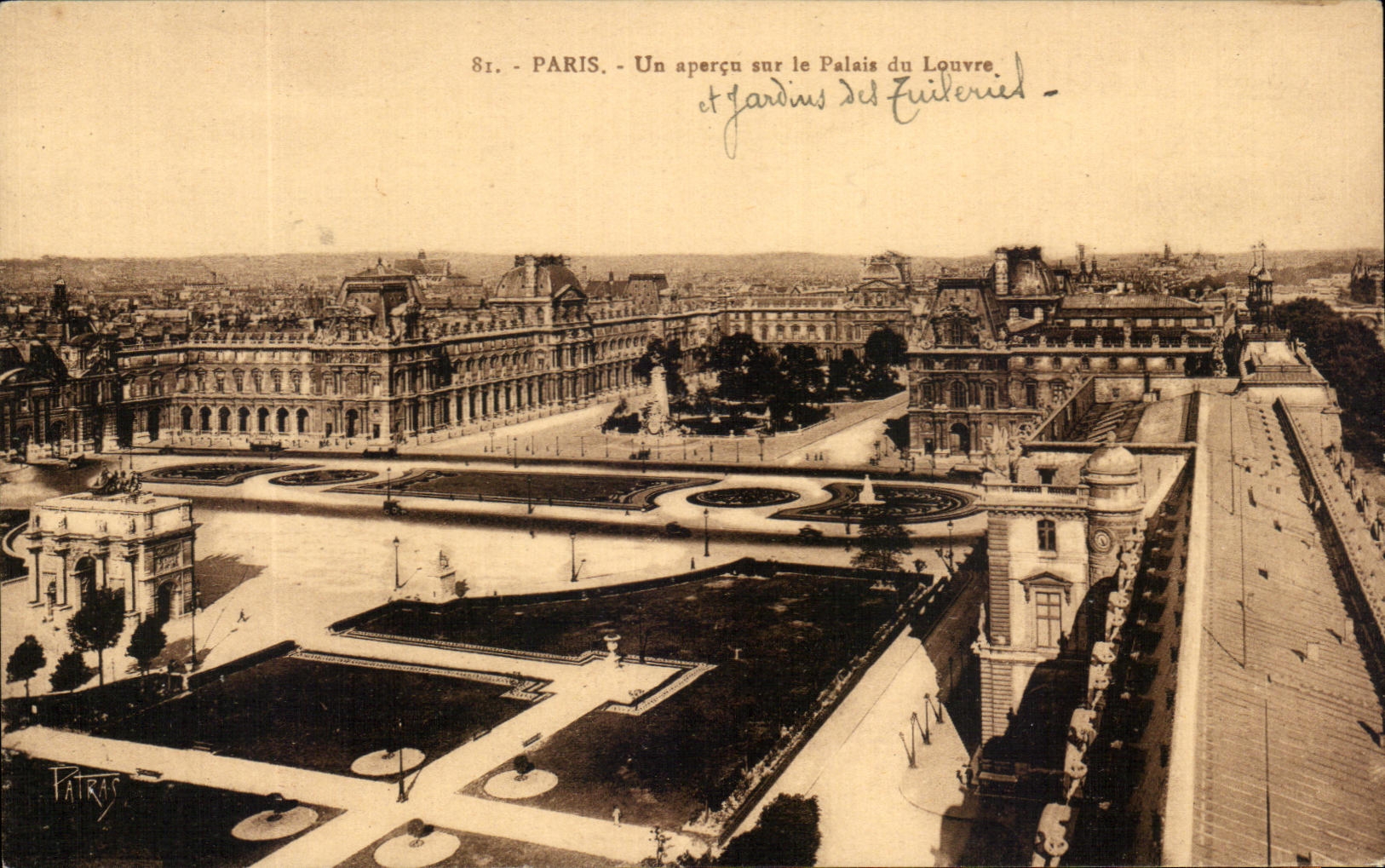 CPA Paris una vista en el paladar del Louvre