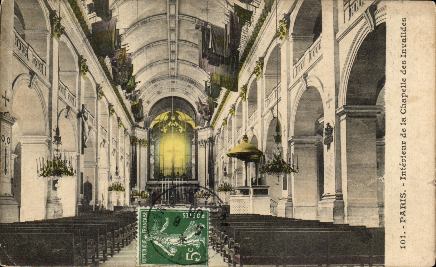 CPA Interior Paris of the Vault of Invalides