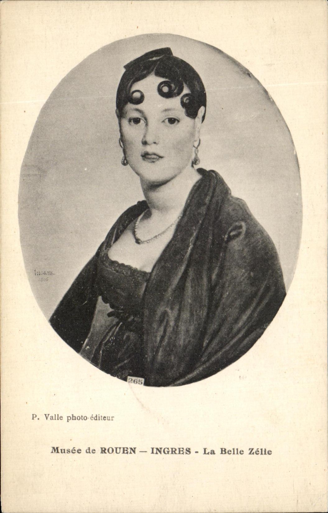 CPA Museum Of Rouen Ingres Beautiful Zelie