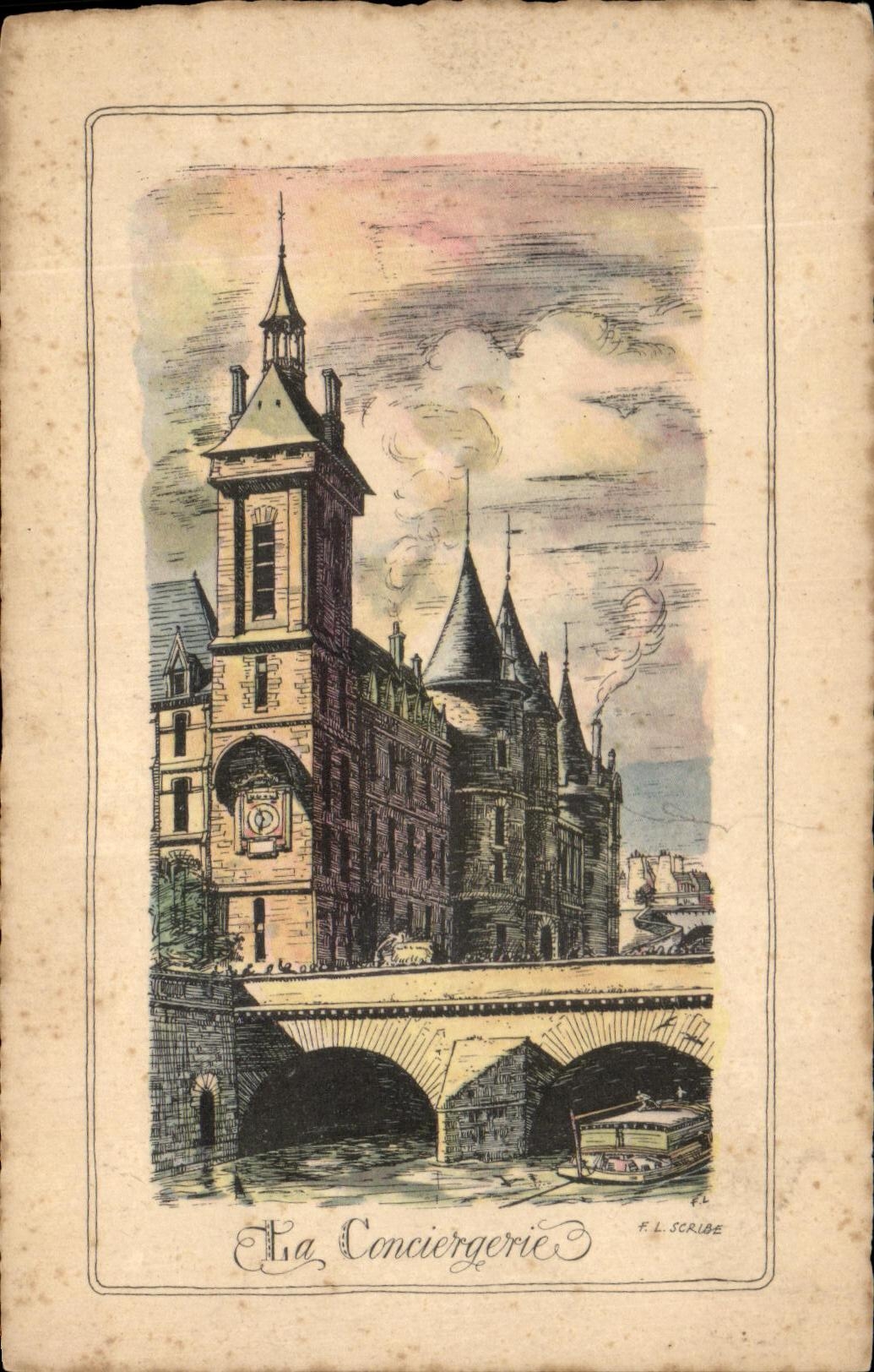 CPA the Paris Caretaker's lodge