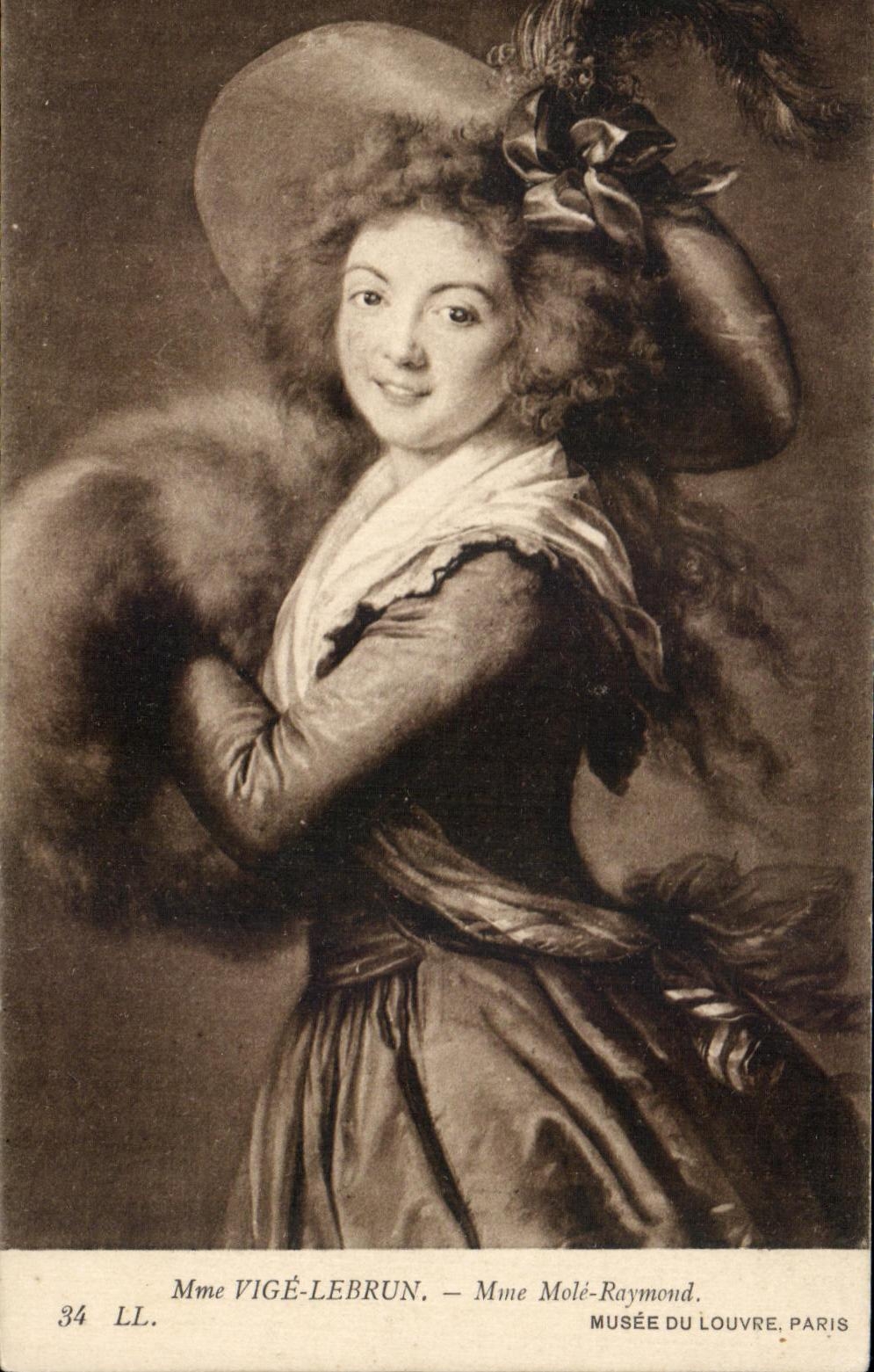 CPA Vigee Lebrun Mole Raymond Museum Of Louvre Paris