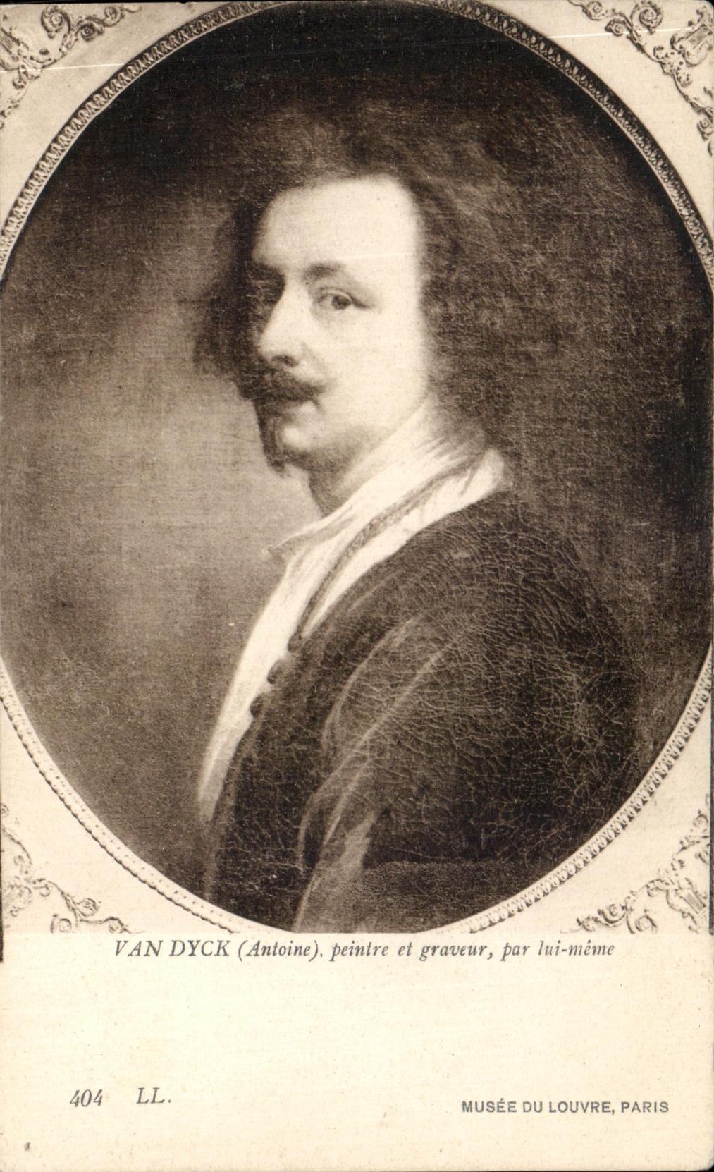 CPA Van Dyck Painter And Graveur By Him Same Museum Of Louvre Paris