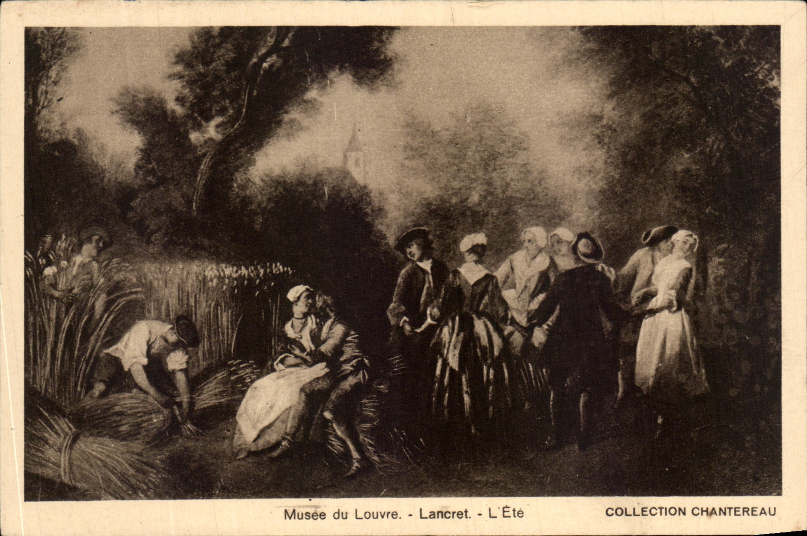 CPA Museum of Louvre Lancret the Summer Chantereau Collection