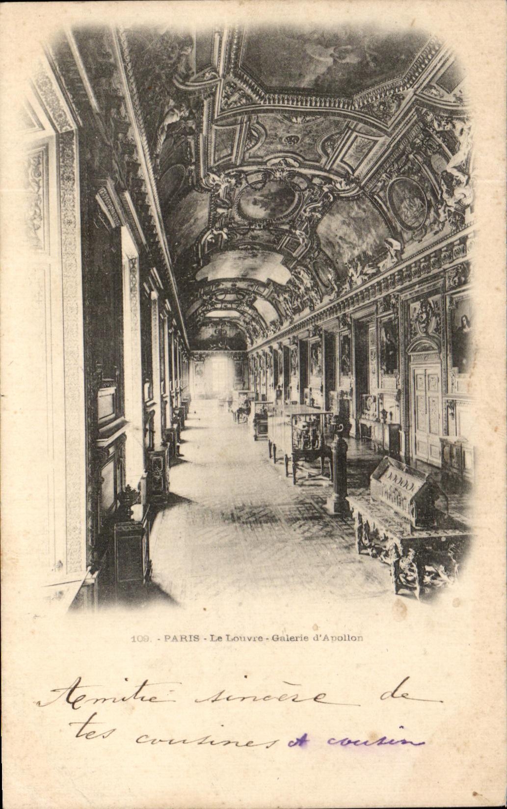 Galeria del Louvre de CPA Paris de Apolo
