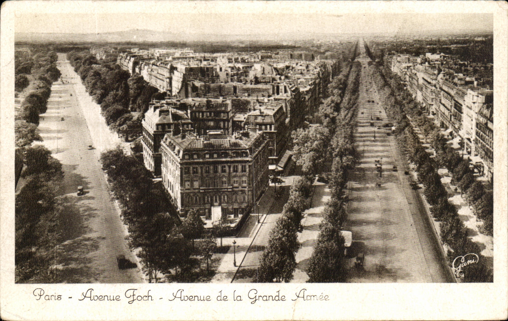 CPA Paris Avenue Foch Avenue of the Large army