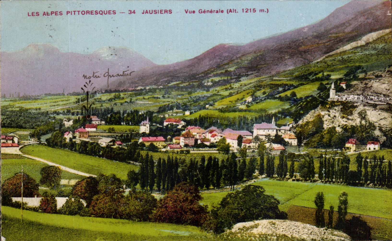CPA Les Alpes Pittoresques Jausiers Vue Generale