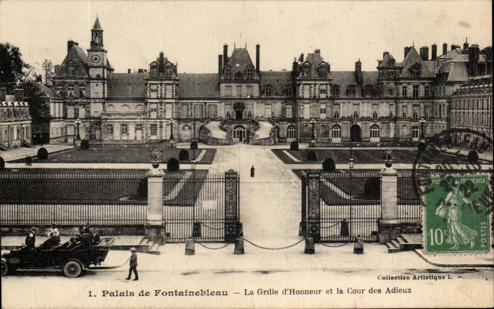 CPA Palate of Fontainbleau the Grid of Honor and Court of the Good-byes