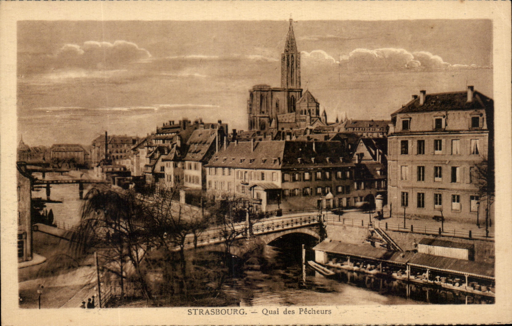 CPA Strabourg Quay of the Sinners