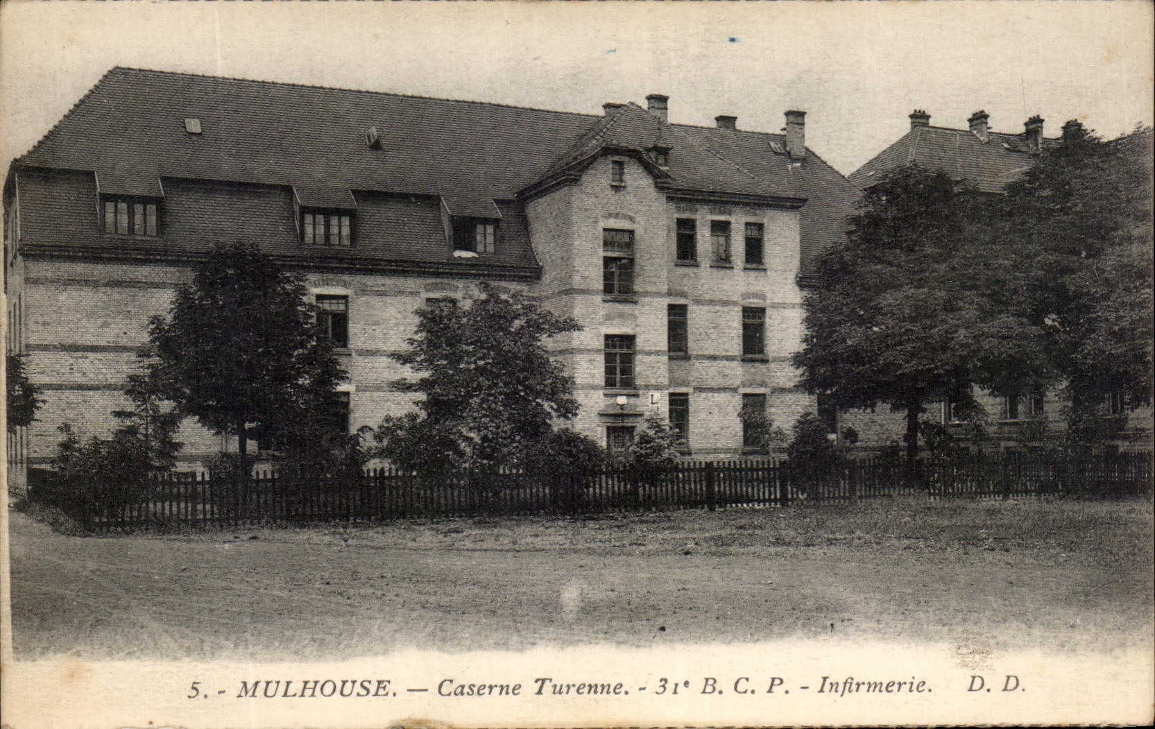 CPA Mulhouse acuartela la enfermeria 31eme BCP Militaria de Turenne