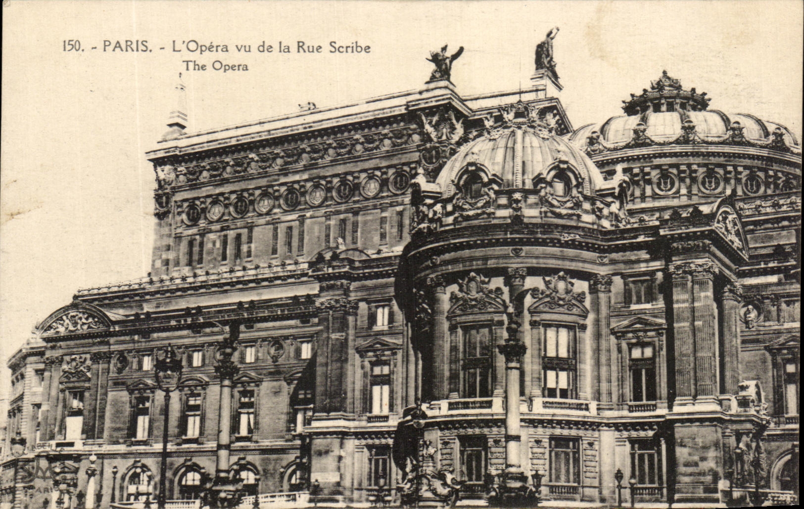CPA Paris Opera seen Street Scribe