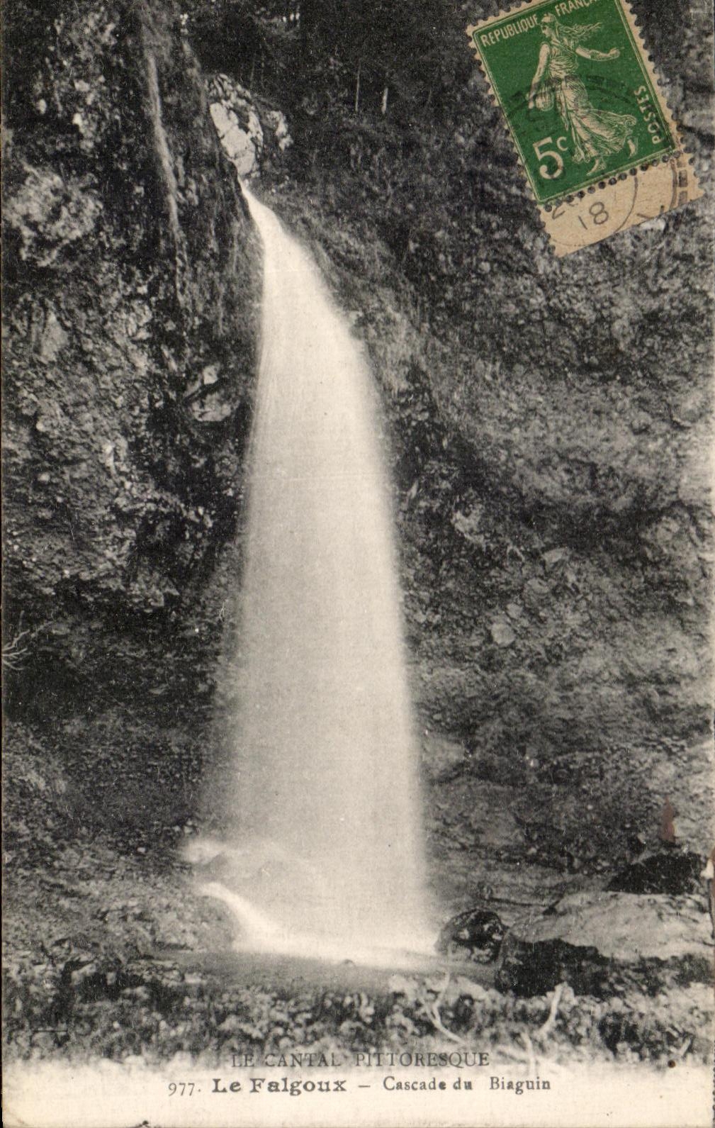 CPA Falgoux Cascades of Biaguin