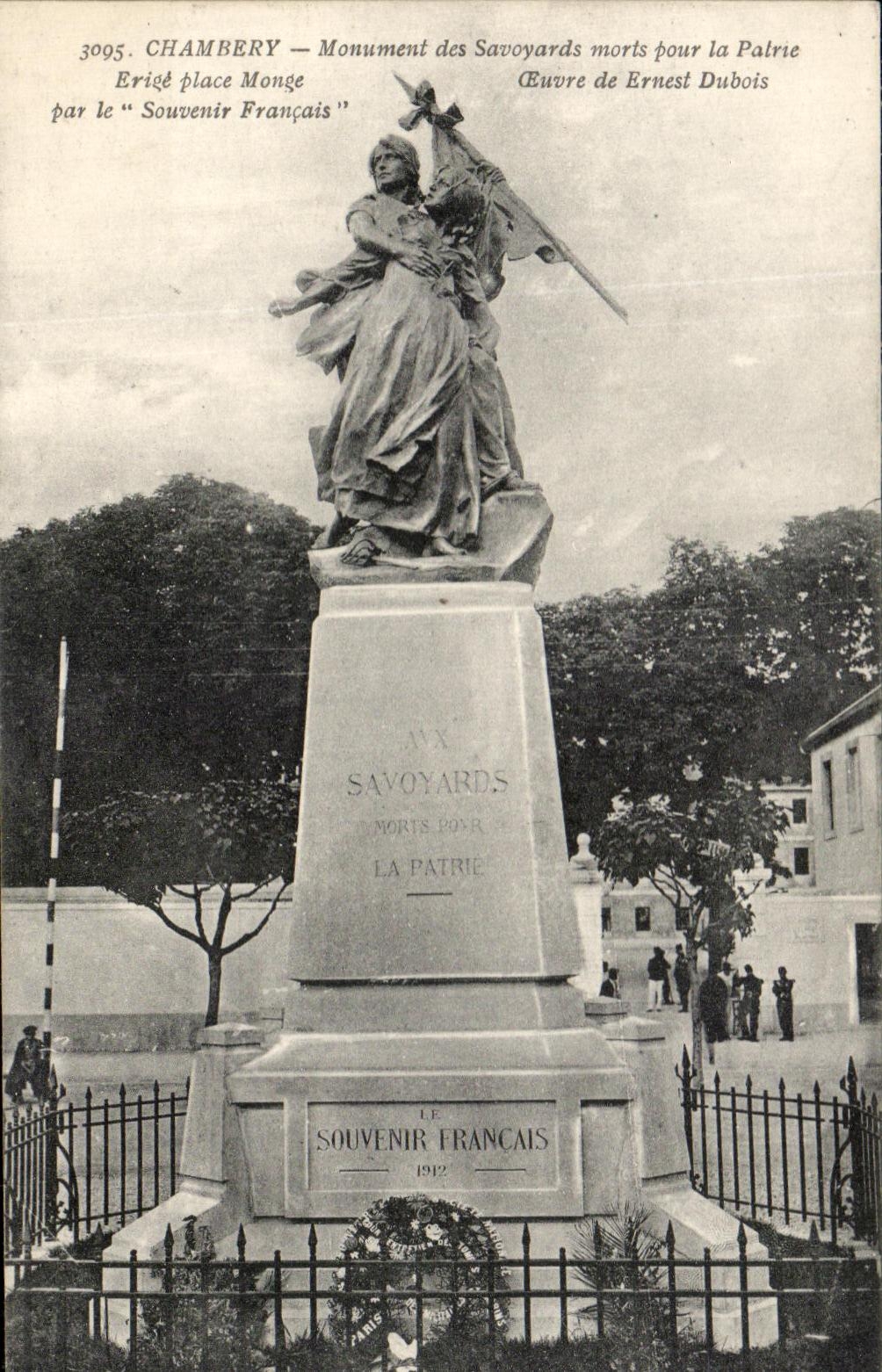 CPA Chambery Monument des Savoyards Morts Pour la Patrie Militaria