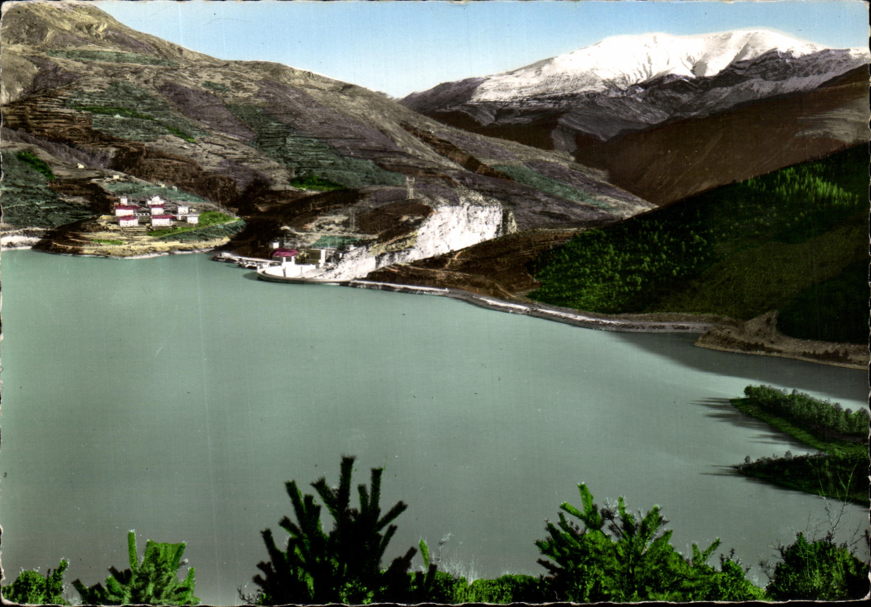 CPA Barrage De Castillon Installation Hydro Electrique Sur Le Verdon En Amont De Castellane
