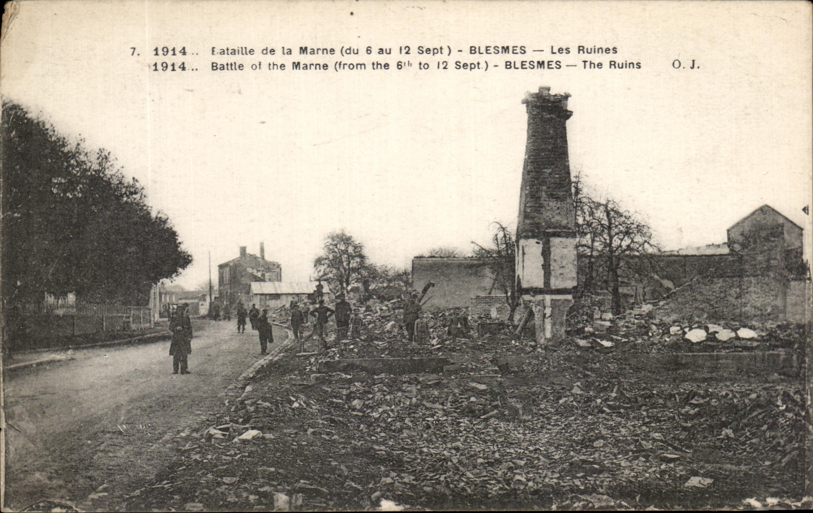 CPA Bataille De La Marne Blesmes Les Ruines