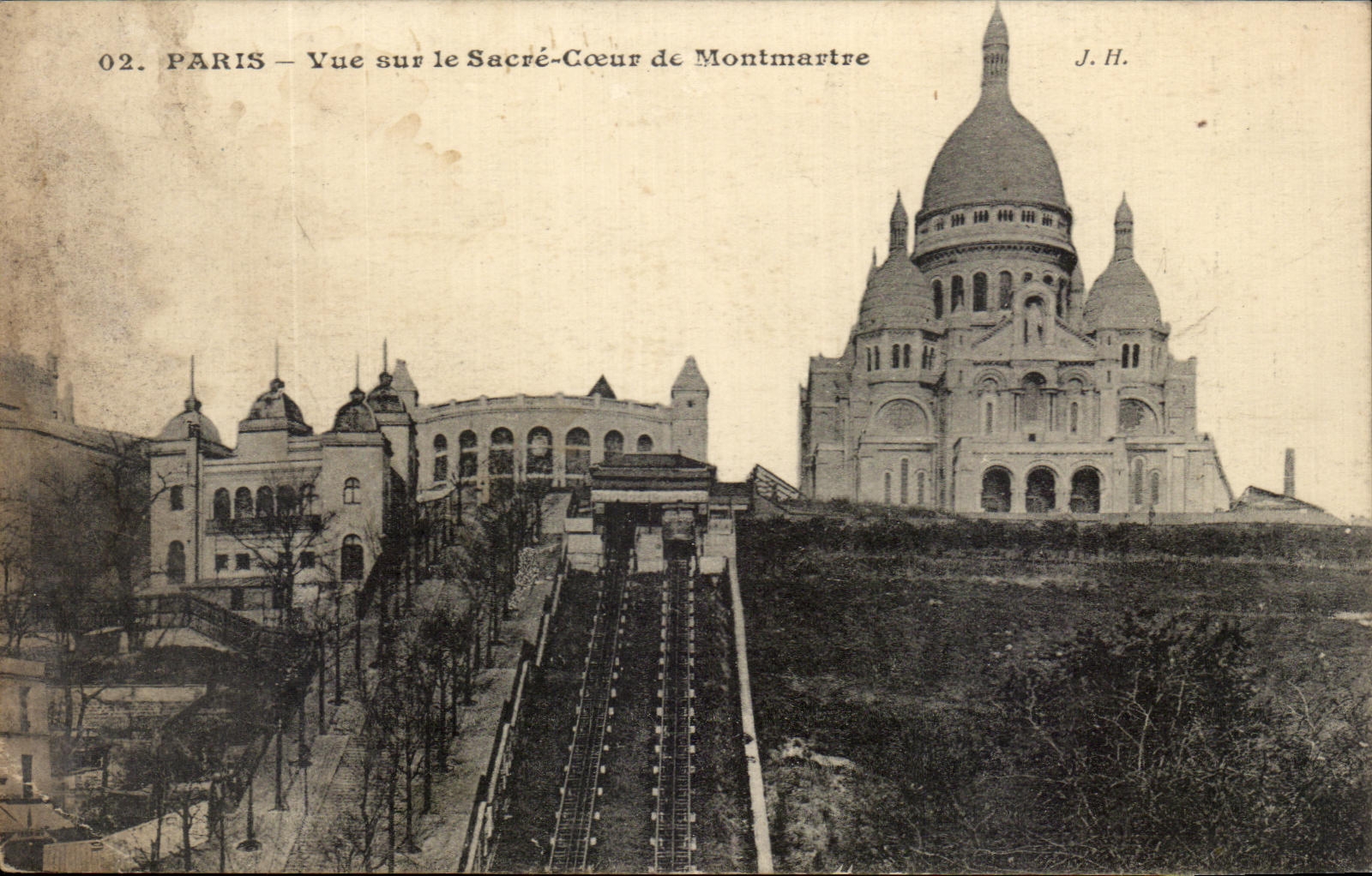 CPA Paris Seen On the Sacring Heart De Montmartre