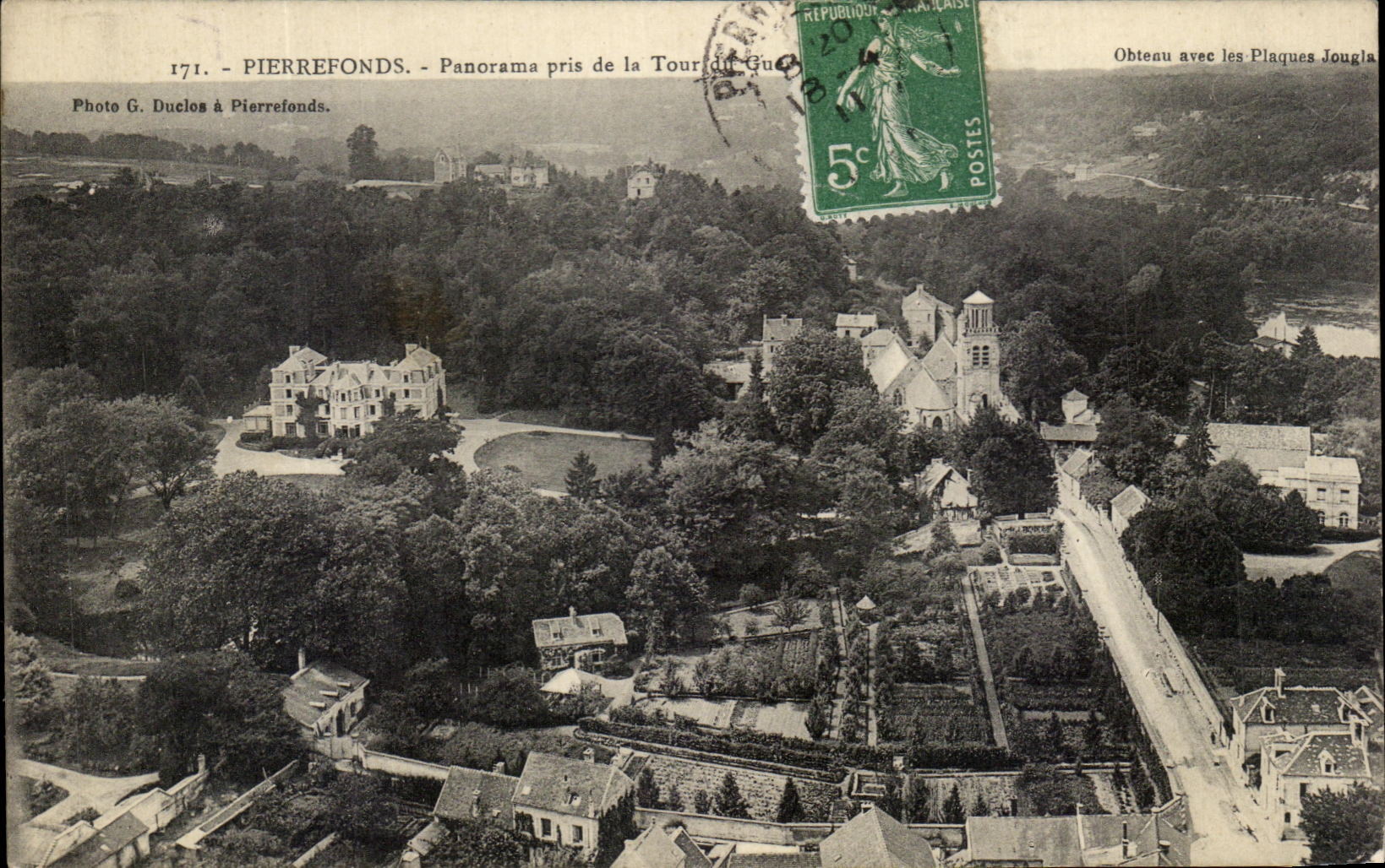 CPA Pierrefonds Panorama Pris De La Tour Du gue