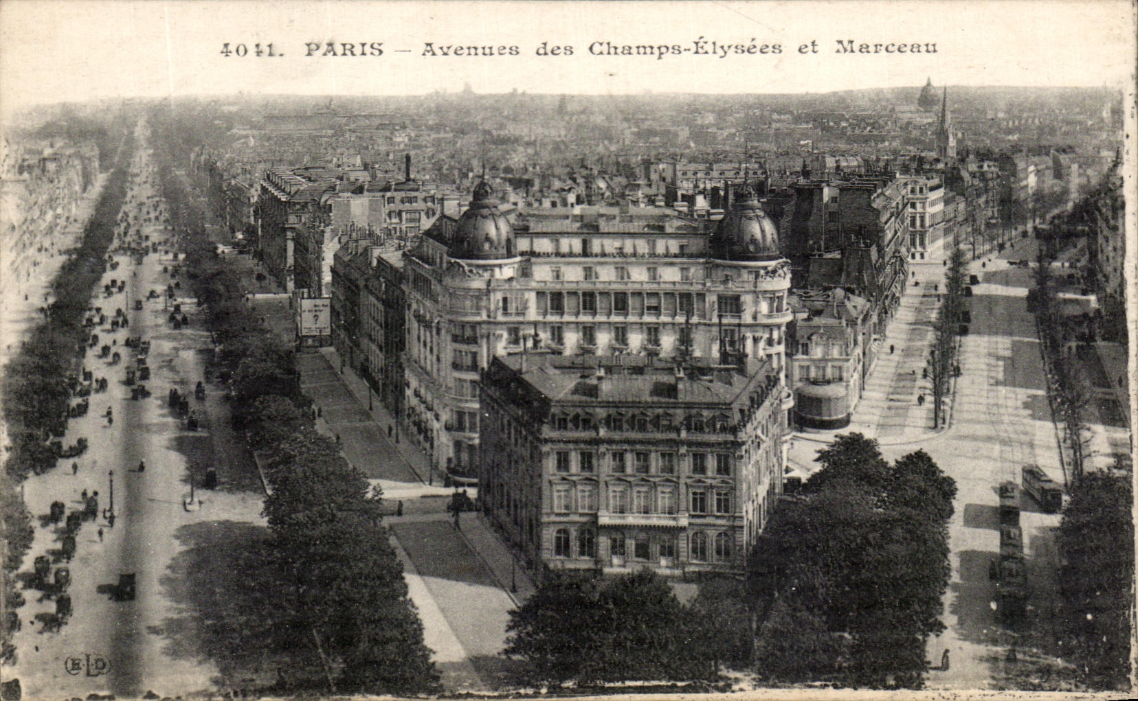 CPA Paris Avenues Of the Champs Elysees And Marceau
