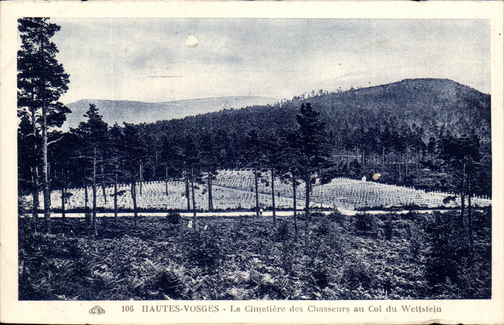 CPA the High Vosges the Cemetery Of the Hunters To the Collar Of Wettstein