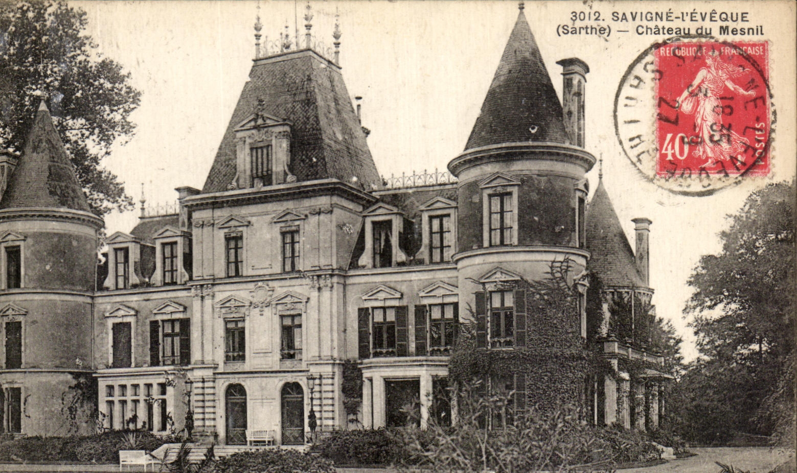 CPA Savigne the Bishop Castle of Mesnil