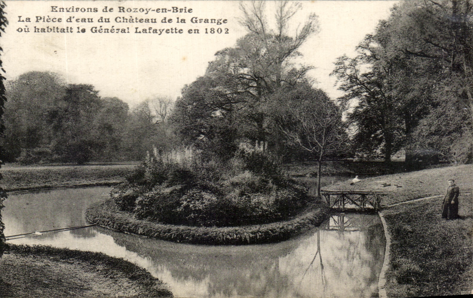 CPA Surroundings of Rozoy in Brie the water Part of the Castle of the Barn or lived General Lafayette in 1802