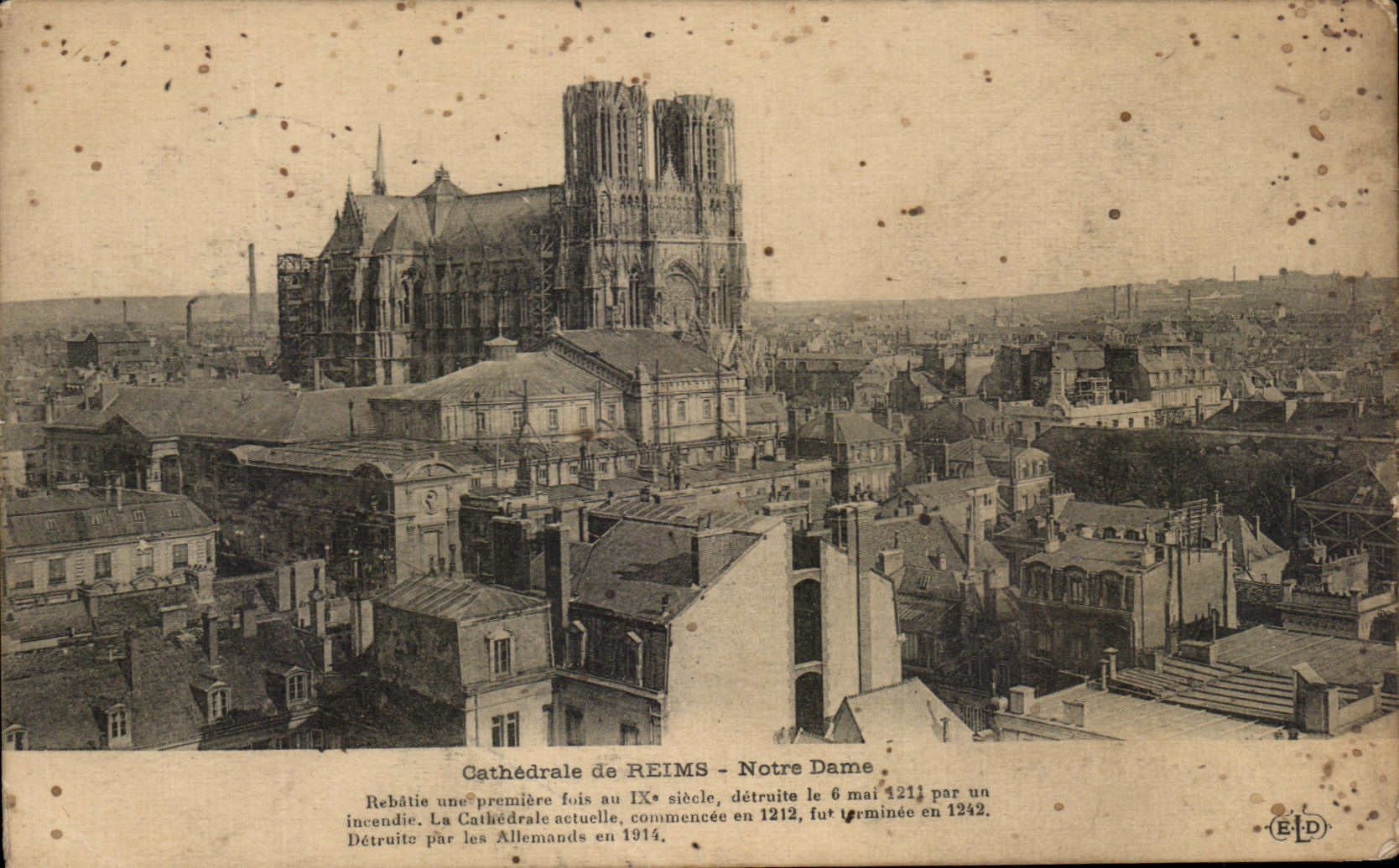 CPA Rheims Notre Dame