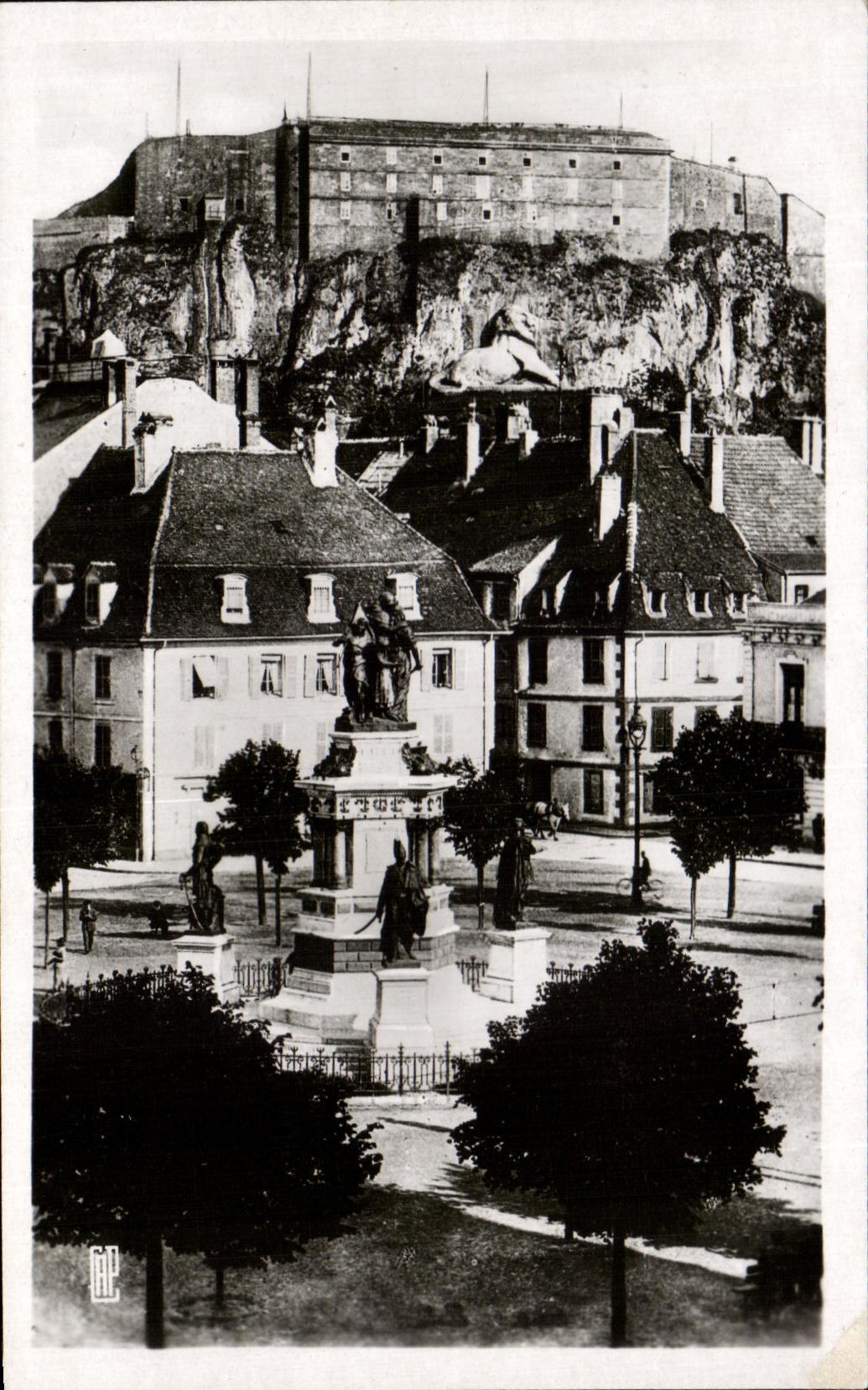 CPA Belfort Monument of the Three Seats and the Castle