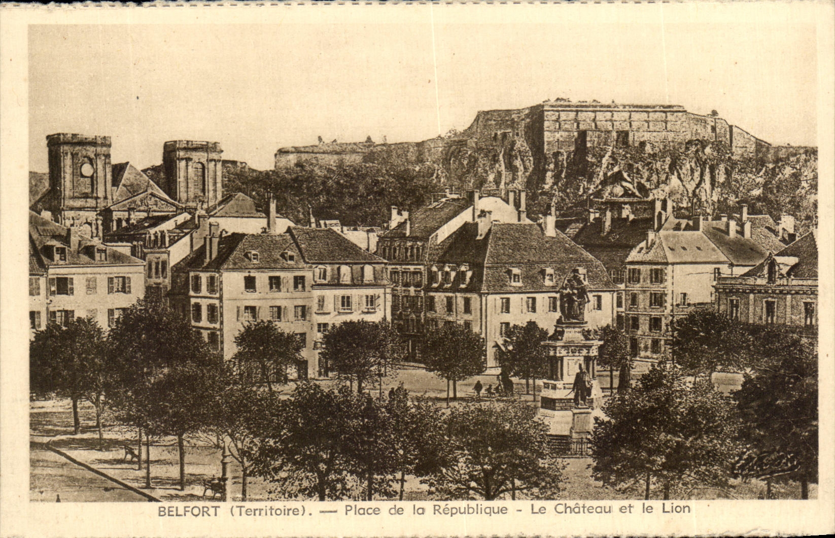 CPA Belfort Places Republic the Castle and the Lion