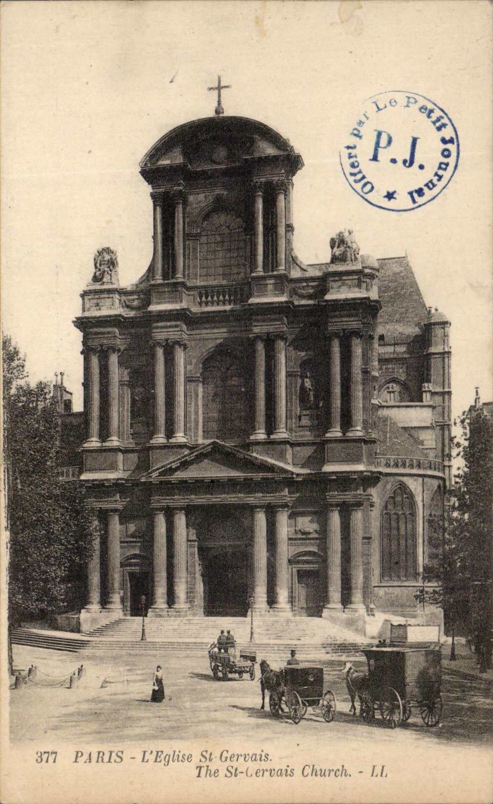 CPA Paris the Church St Gervais