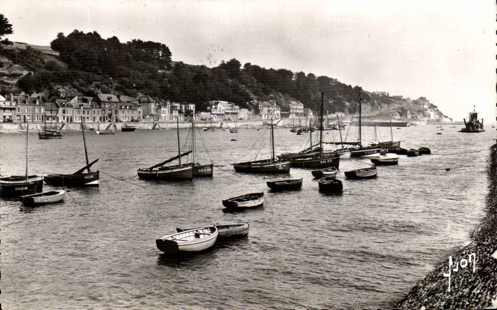 CPSM Saint Brieuc Port of Bequeaths Boats