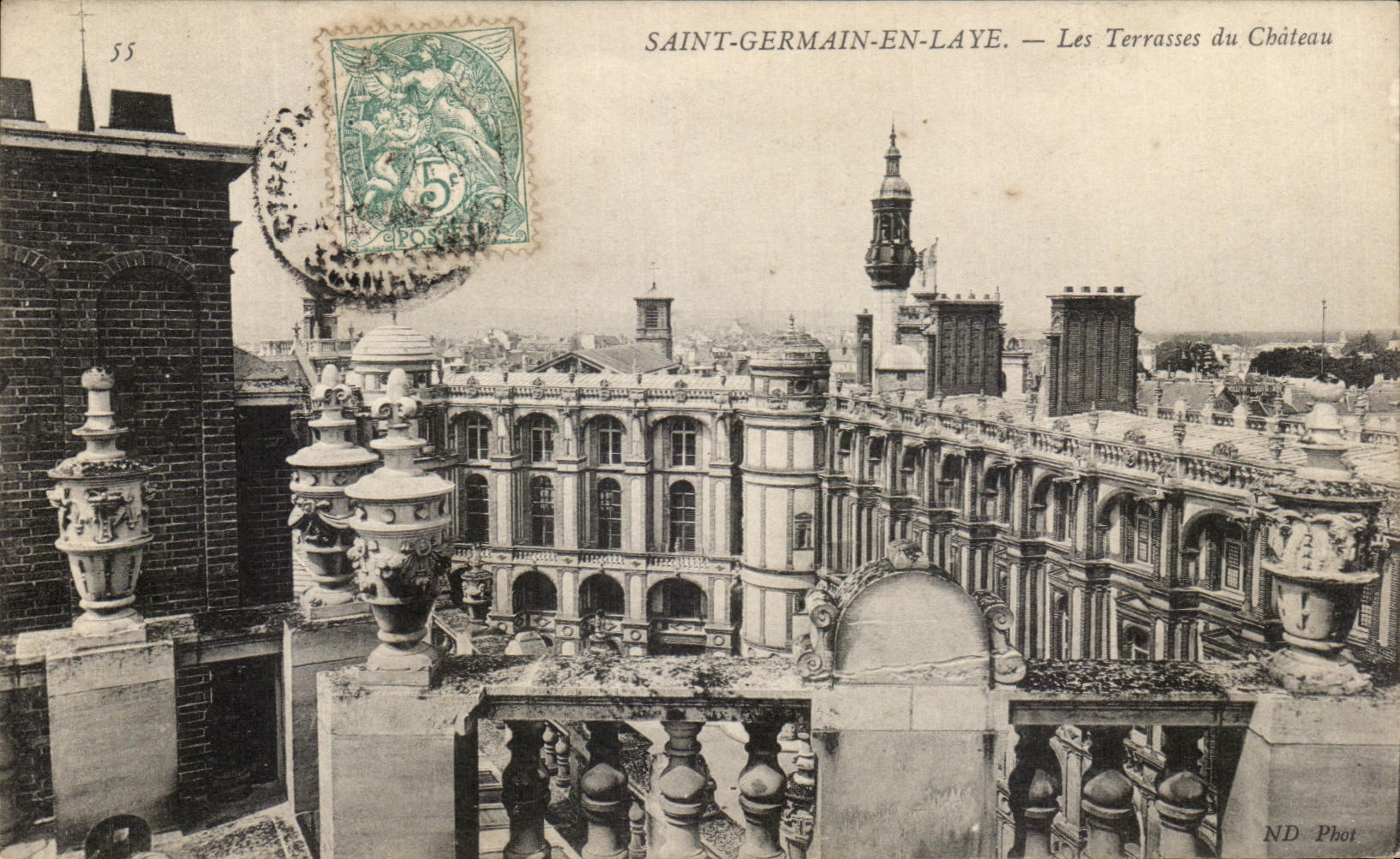 CPA Saint Germain En Laye Les terrasses du chateau