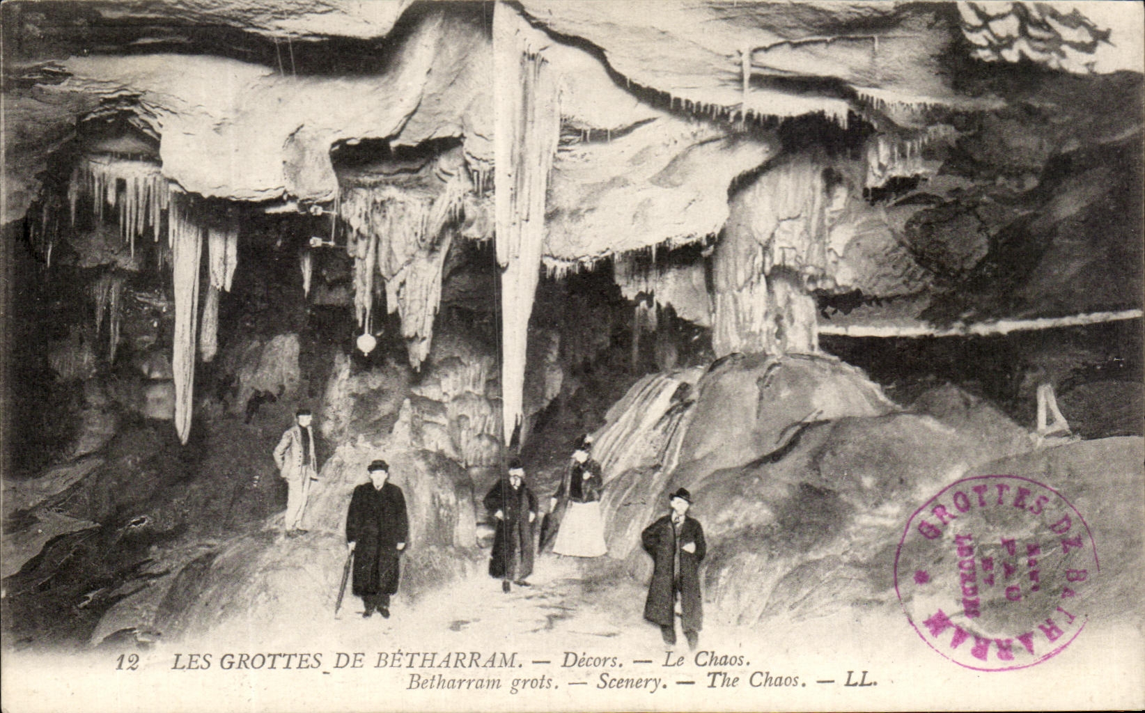 CPA the Caves De Betharram Decorations Chaos