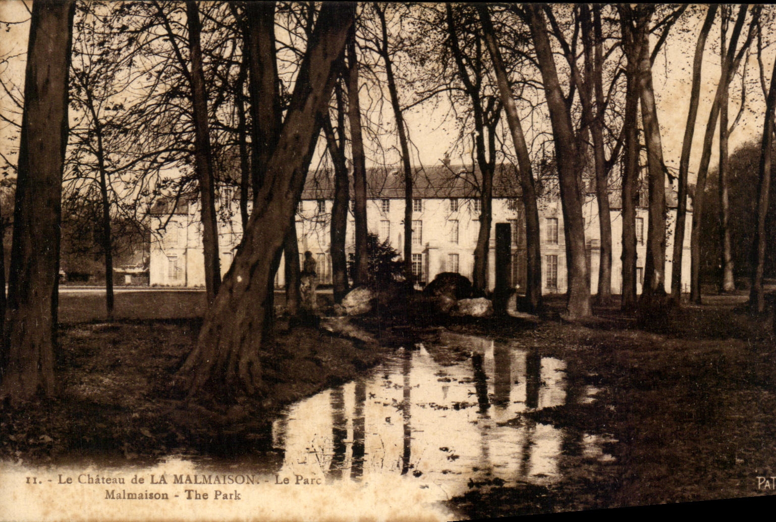 CPA the Castle Of Malmaison the Park
