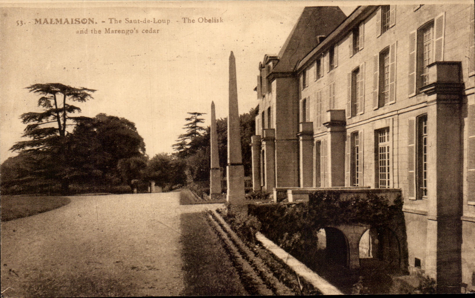 CPA Malmaison The Jump of the Wolf the Obelisk