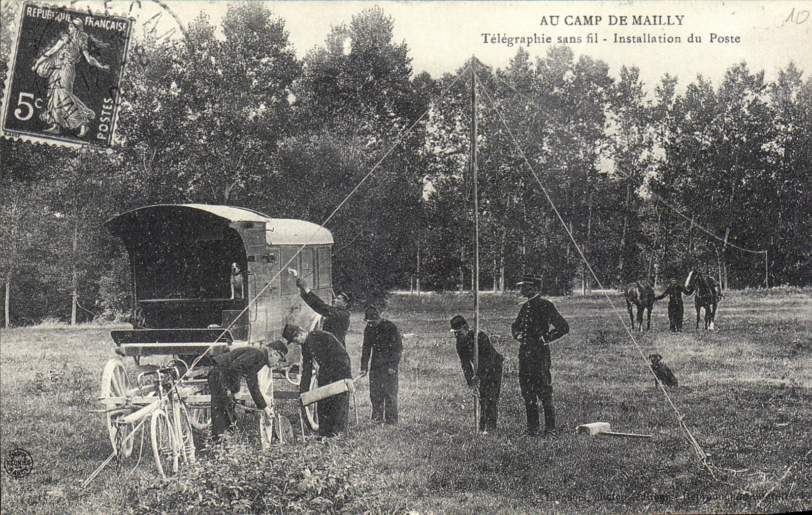 REPRO con los telegrafos de Camp De Mailly sin la instalacion de la estacion de Militaria